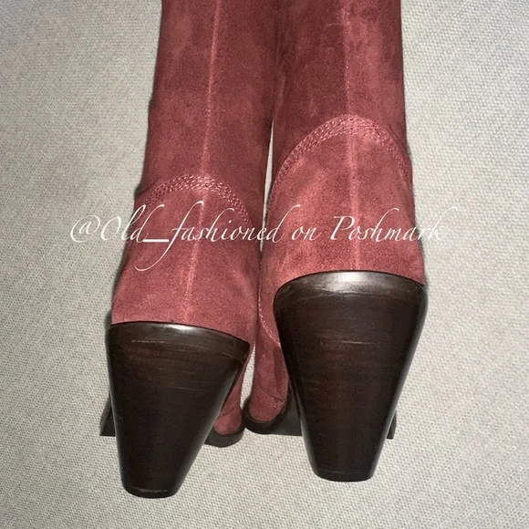 FREE PEOPLE Leather Triple Crown OTK Boots - Espresso - Picture 12 of 13